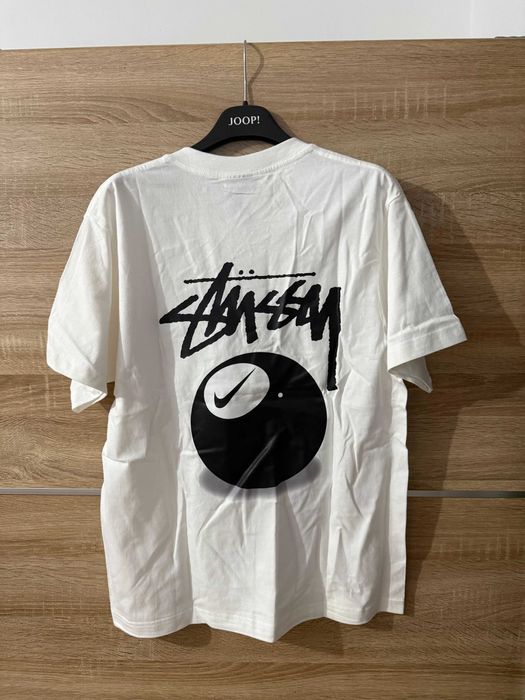 Tricou Stussy x Nike Alb 8ball marimea S