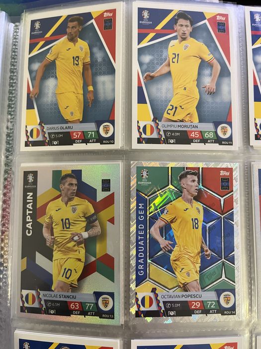 Euro 2024 Topps Romania Echipa Completa