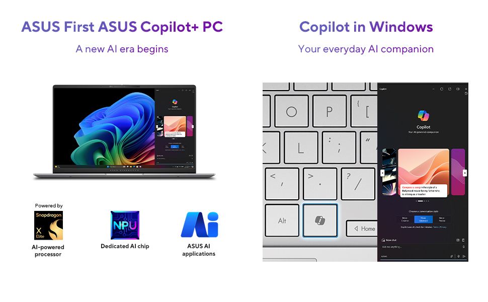 Asus Vivobook S15 Мощный процессор Snapdragon  X Elite 16GB/1TB SSD