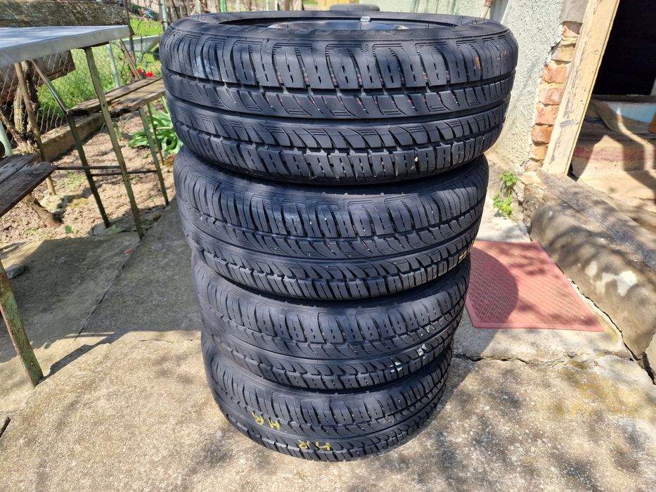 185 60 R 15 jante tabla cu cauciucuri de vara 4 x 100 ~ ET 50 ~ DOT 19