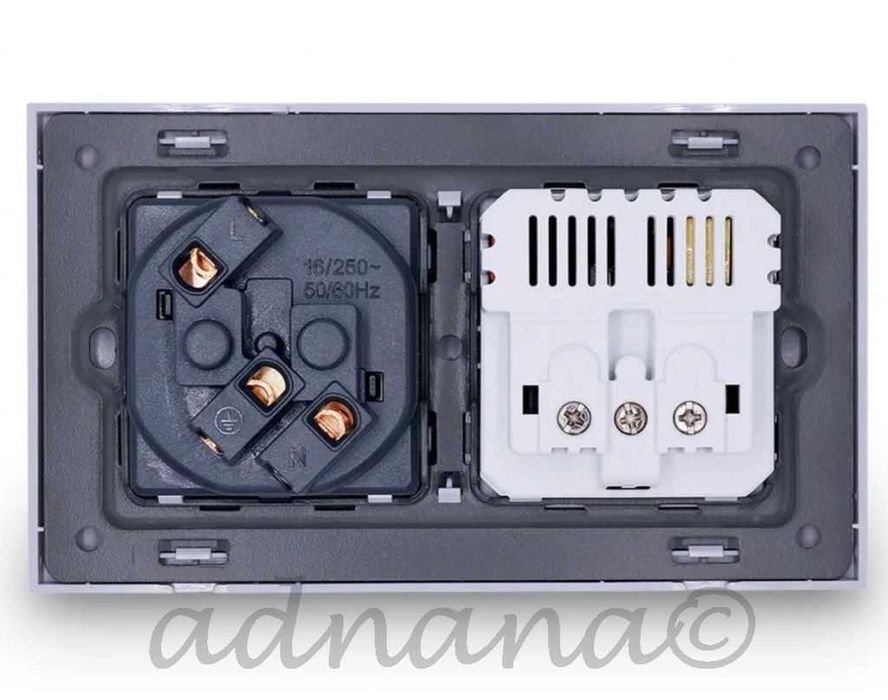 Pachet 3 buc. priza neagra dubla 2xUSB 2.1A 5V