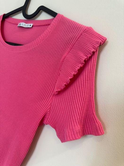 Блуза с къс ръкав ZARA