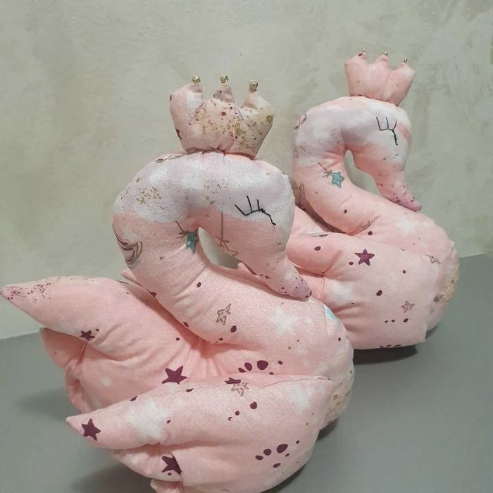 Lebădă Handmade, Jucărie din Bumbac cu Umplutură Hipoalergenică