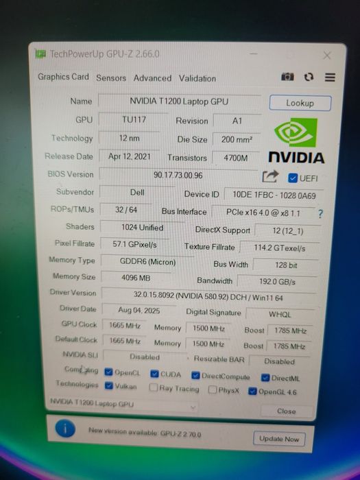 Dell Precision 7560 workstation i5 -11500H