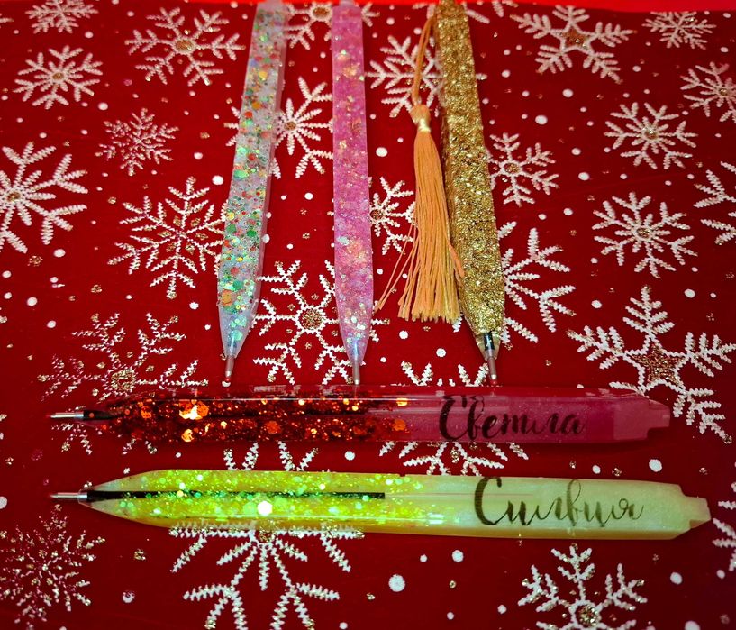 Персонализирани коледни подаръци от епоксидна смола