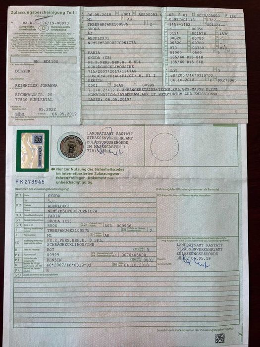 Skoda Fabia Import Germania E6