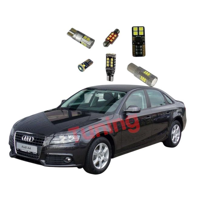 Pachet becuri led leduri pt iluminare interior Audi A4 B8
