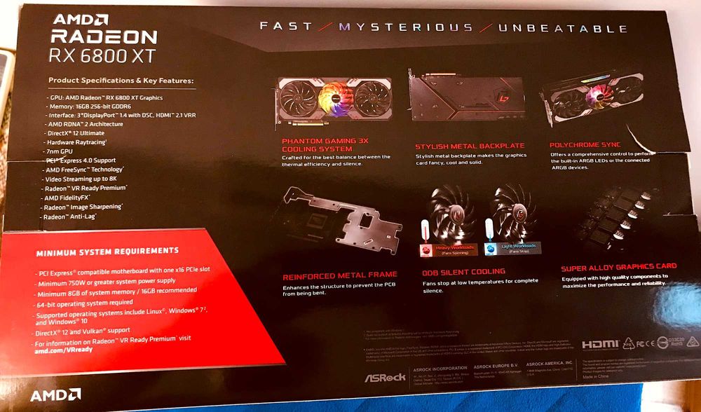 AMD Radeon RX 6800 XT Phantom Gaming D OC 16GB