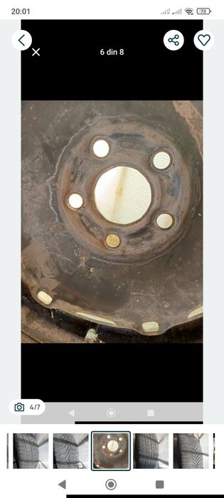 Vând jante de tabla cu cauciucuri  sau schimb