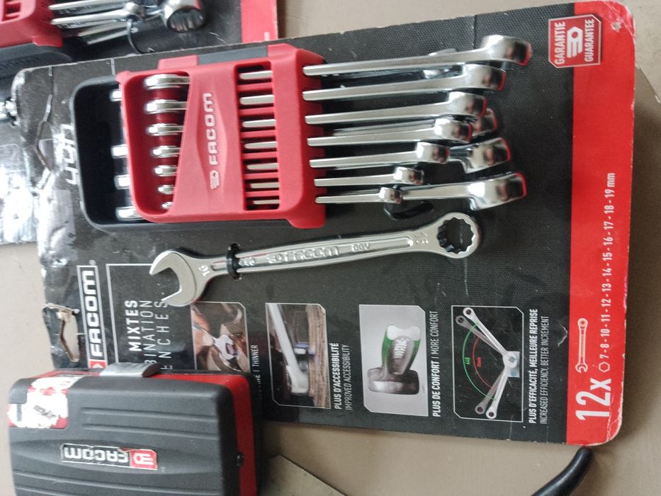 Facom -ключове, гидория, шестограми