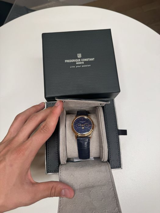 ceas frederique constant classics business timer moon phase nou