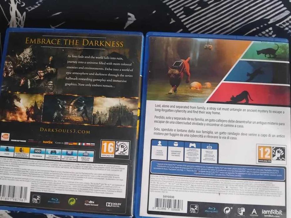 Продавам Dark souls 3 и Stray за ps4