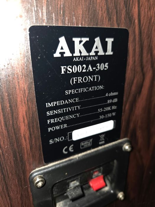 Vand Sistem audio AKAI – 2 Boxe FS002A-305 + Amplificator AS008RA-6100
