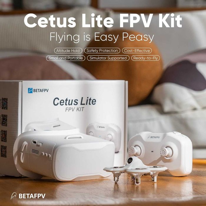 Дрон BETAFPV Cetus Lite комплект с VR очила Квадрокоптер