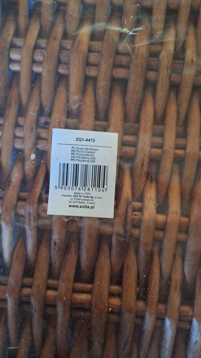 Cos pentru picnic, Zolta, 4 persoane, nou.