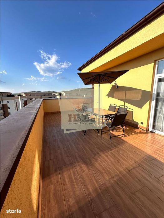 Penthouse nou de lux cu 2 camere terasa 40 mp si parcare in Sibiu