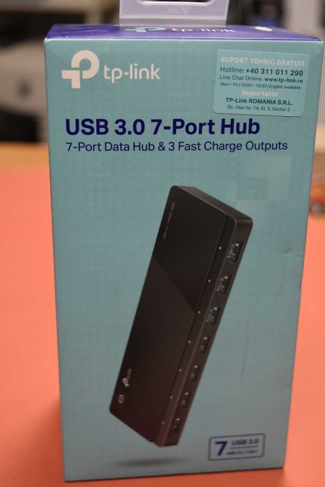 USB Хъб TP-Link UH700, 7 порта   USB 3.0, черен