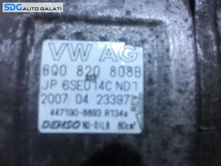 Compresor AC Aer Conditionat Clima Volkswagen Polo 9N 2002 - 2009 Cod 6Q0820808B 6Q0 820 808 B