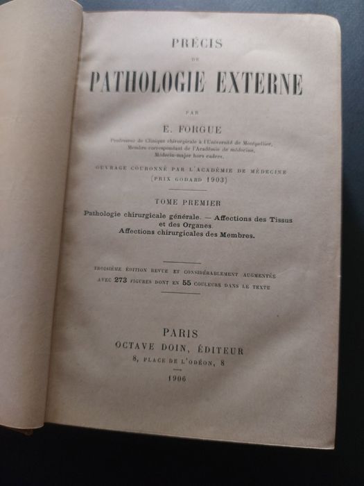 Carte veche de medicină 1906