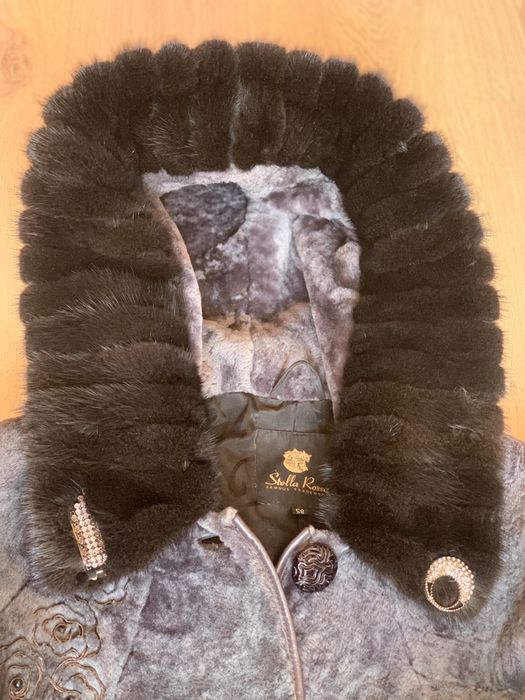Шуба из мутона новая