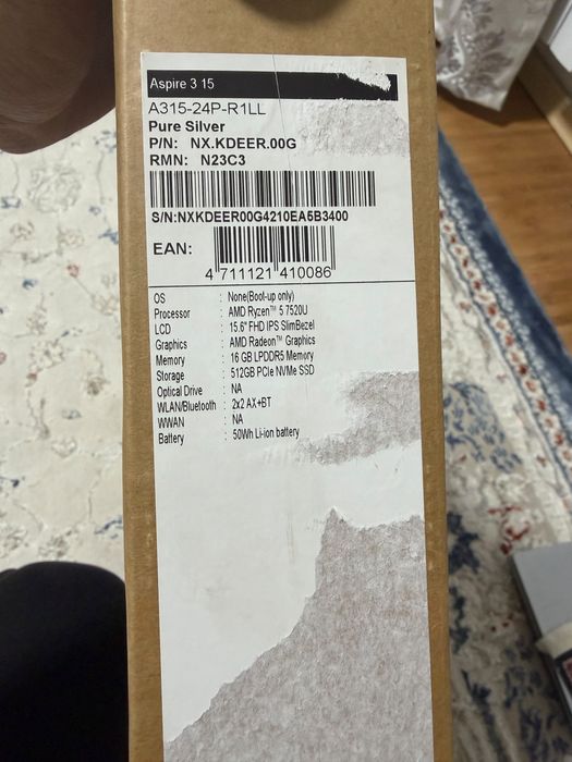 Ноутбук Acer Aspire 16/512