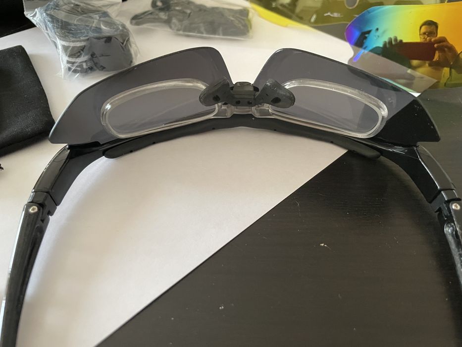 Спортивные очки Oakley, 5 сменных линз + вставка для диоптрий