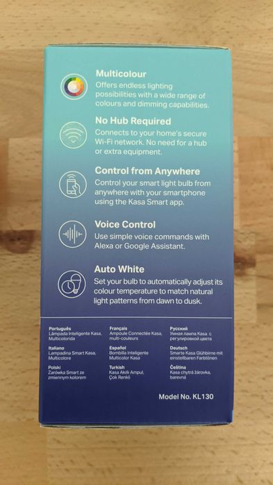 Bec Smart Inteligent WiFi Multicolor TP-Link Kasa KL 130