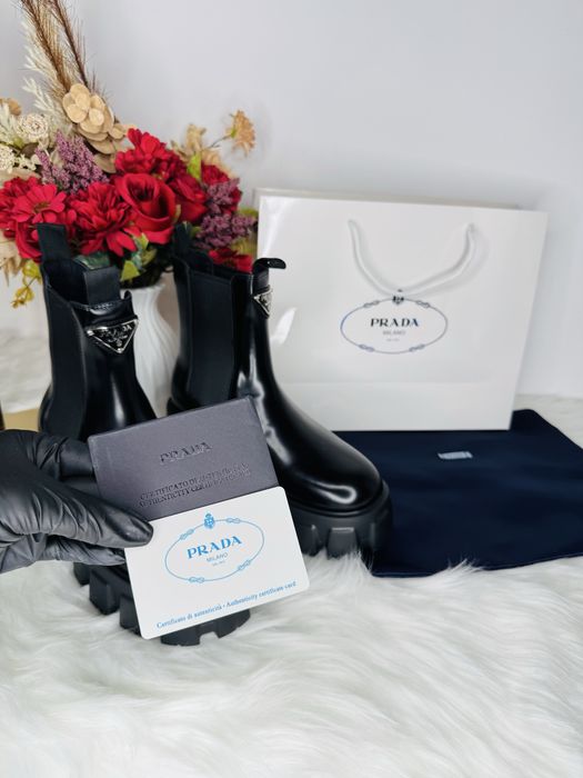 !SALE! Ghete Prada - piele naturala 100% premium prezentare completa