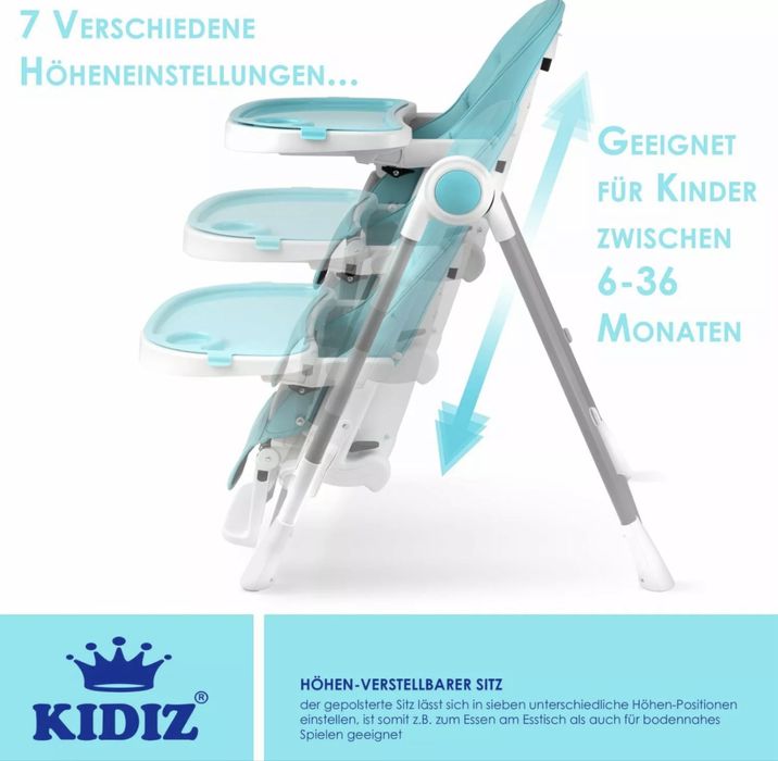 KIDIZ® 3в1 детско столче за хранене