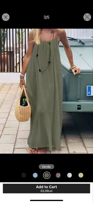 Rochie lunga cu bretele si decolteu la spate cu snur