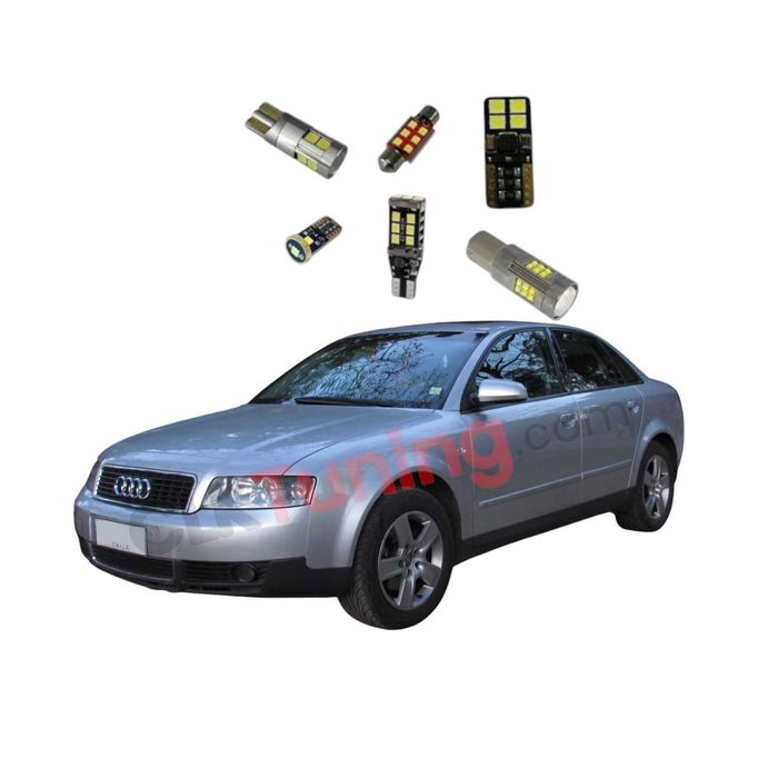Pachet becuri led leduri pt iluminare interior Audi A4 B6