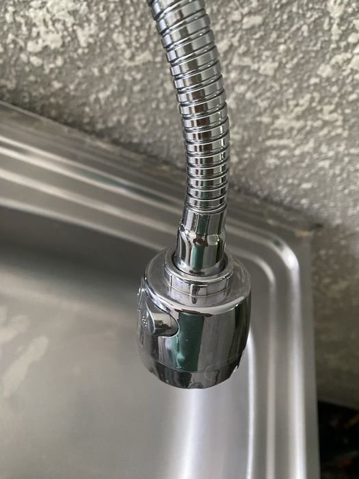 Mască+chiuvetă inox+baterie extensibilă