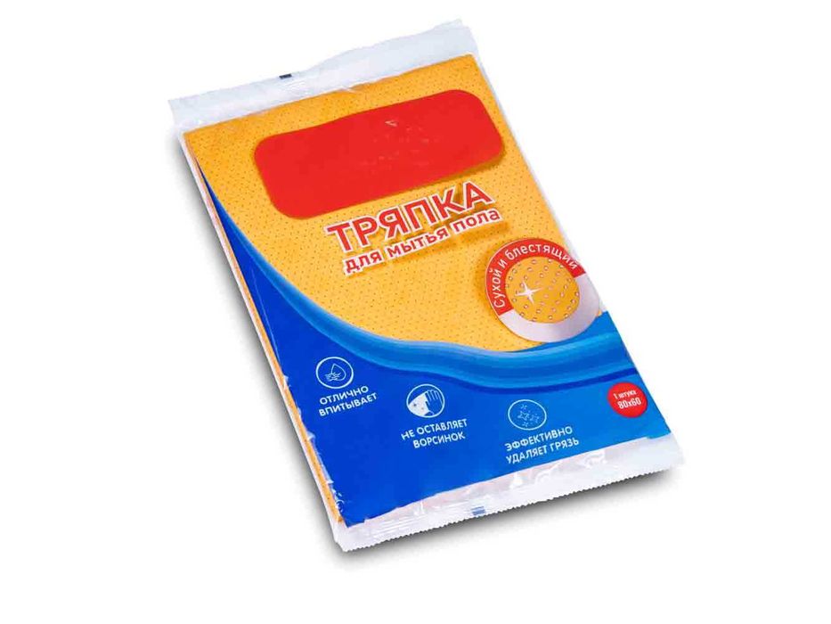 Тряпка сеточная для мытья пола из нетканого материала, 50×80 см