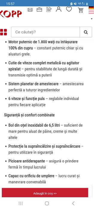 Robot de bucatarie german