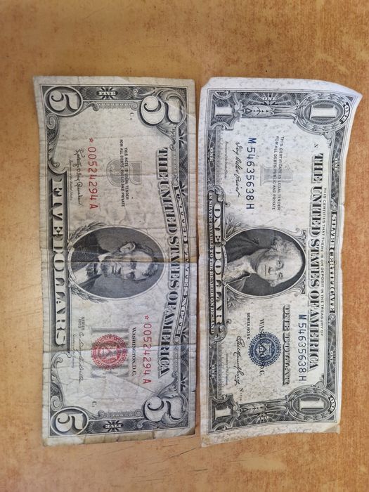 1 и 5 долара колекционерски