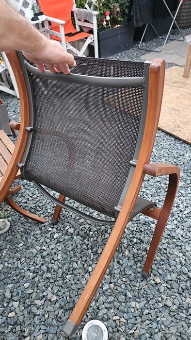 Set lemn eucalipt masa 2 scaune outdoor gradina Tarrington House cafea