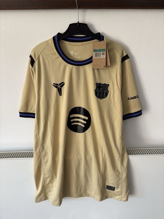 Tricou XL FC Barcelona Nou Nepurtat Crem Bej Maro