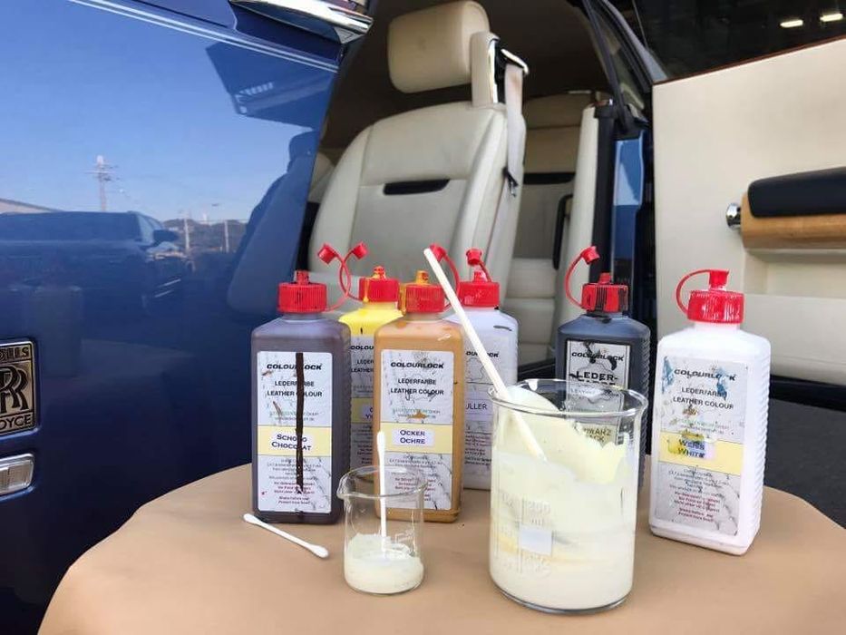 VOPSIRE PIELE NATURALA,Scaune,Vopsit vopsea volan,bej,negru