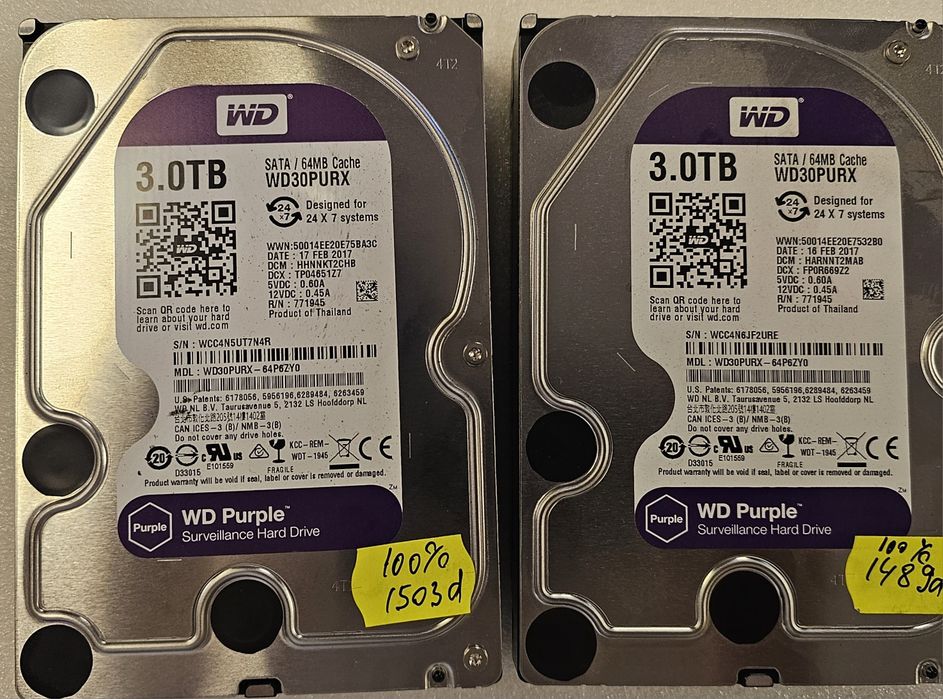 HDD 3TB WD Nas,server, video recording