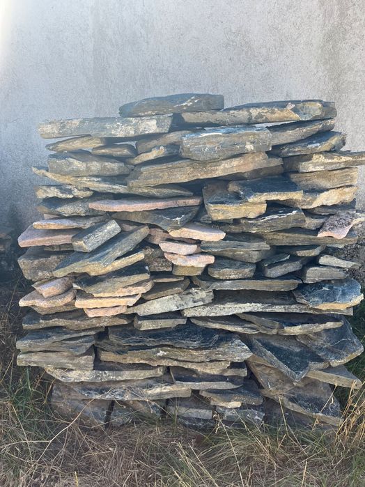 Плочки сив камък за двор и облицовка