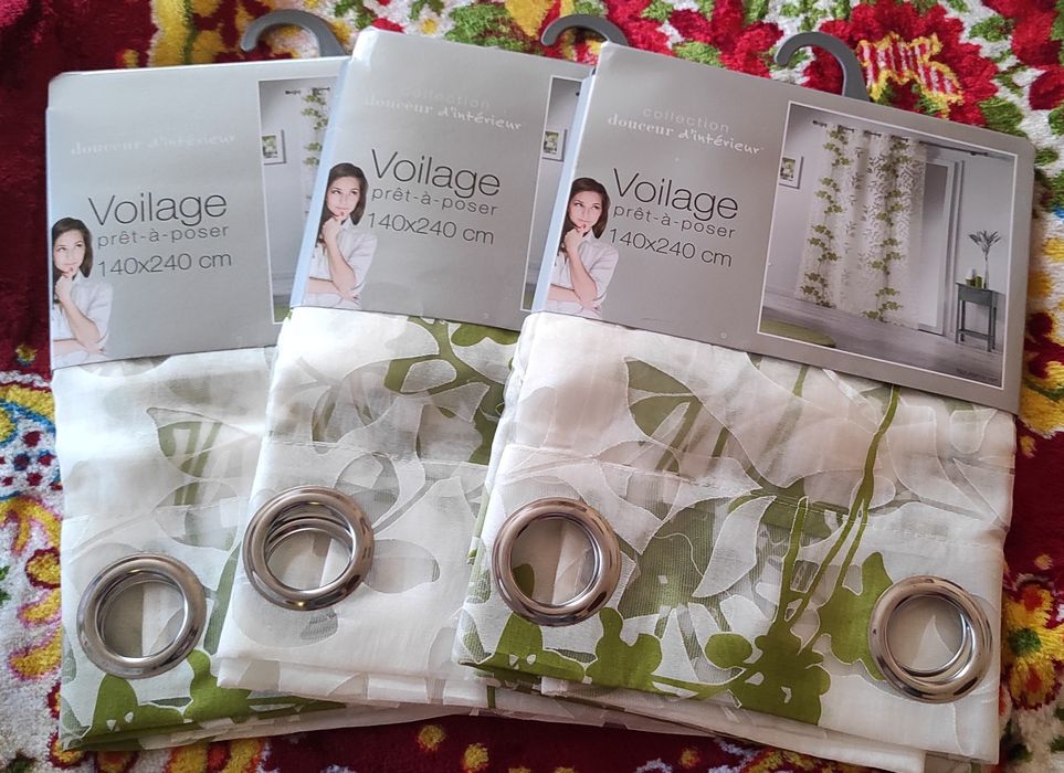 Нови френски тънки пердета 3 броя