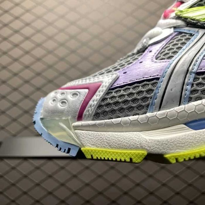 Balenciaga Runner Leather Free Grey Light Purple Neon Yellow White Lime/Black