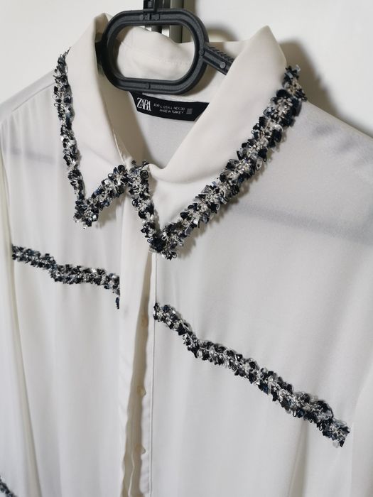 Бяла риза ZARA, размер L