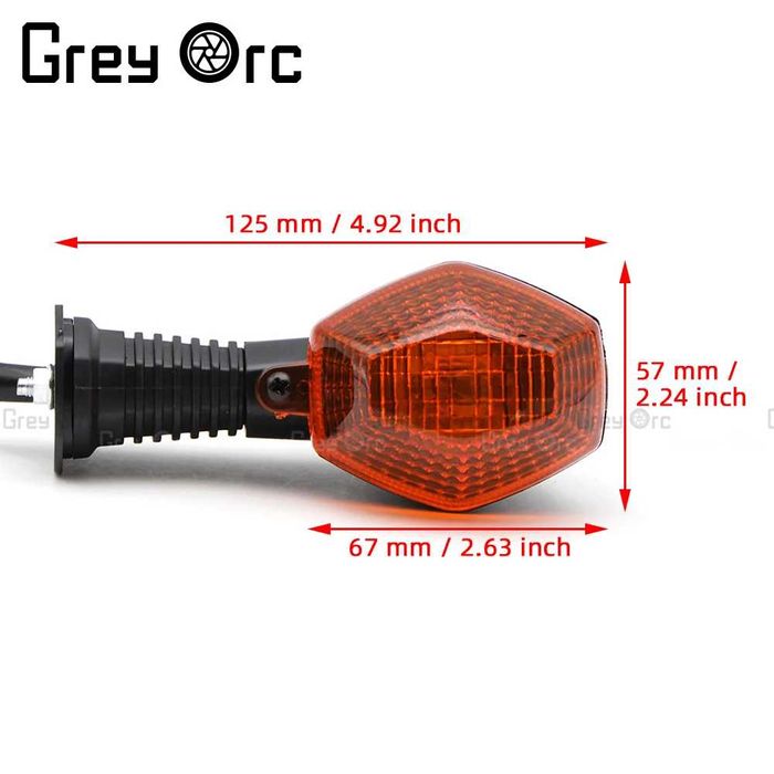 Мигач за мотоциклет 3-жилен преден/заден