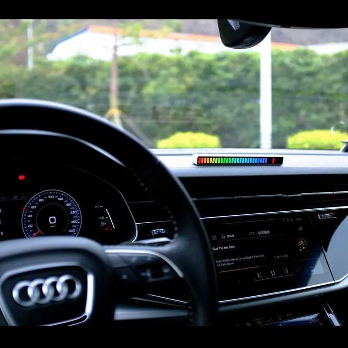 Bara led RGB cu activare sonora VU METRU cu led-uri jocuri lumini