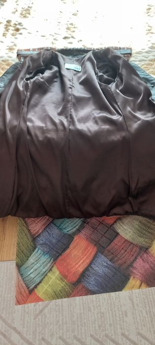 Кожаный плащ,  размер М