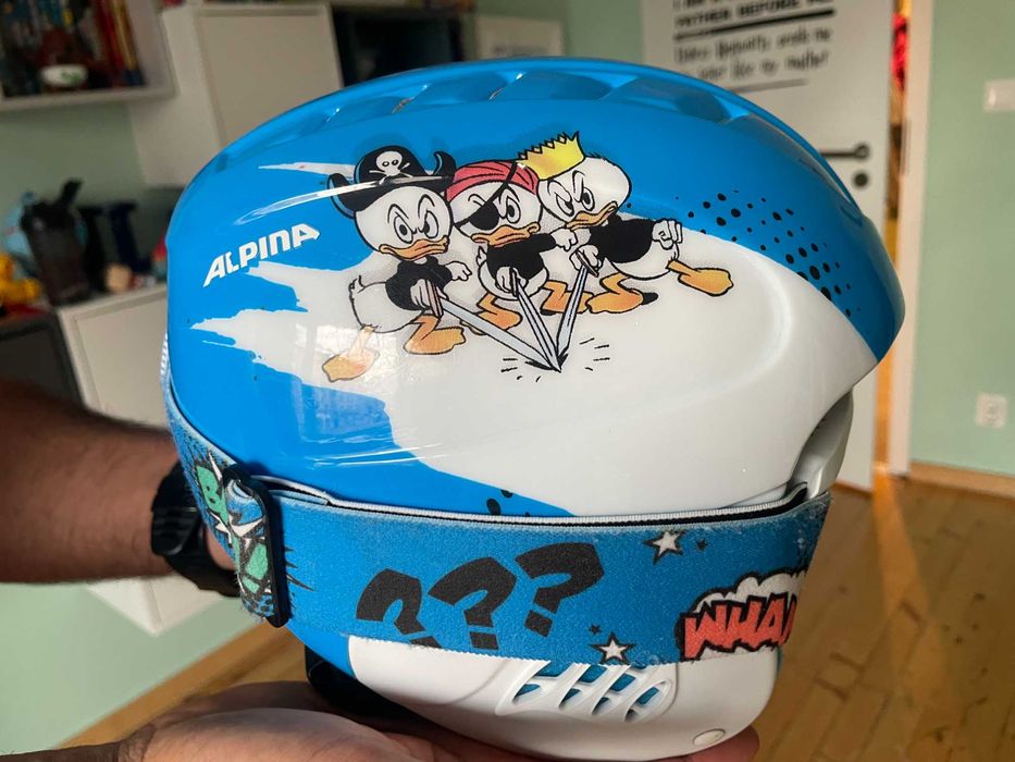 Комплект детски ски каски и очила Piney от Alpina 48-52, 360гр