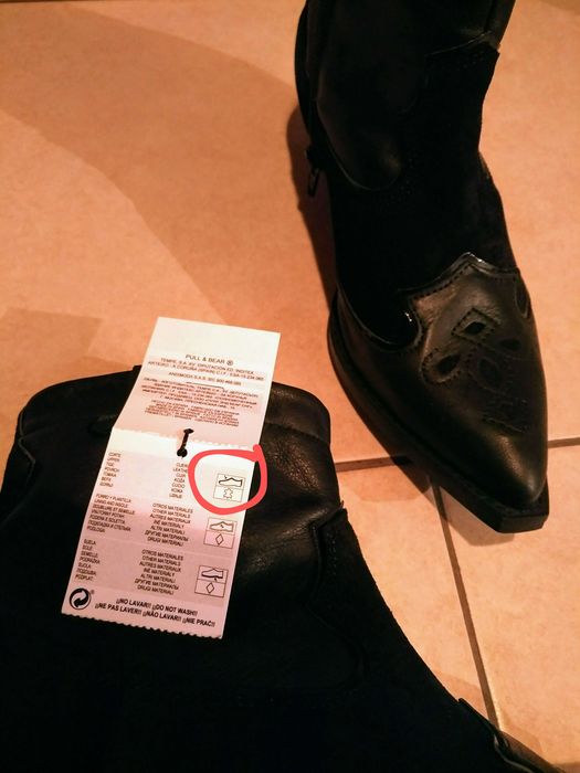 Botine din piele naturală Pull & Bear