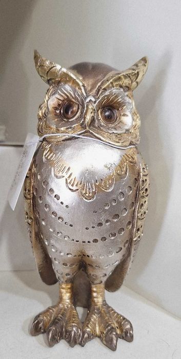 Статуетка за Декорация Сова 15см или Моливник/Визитник Бухал