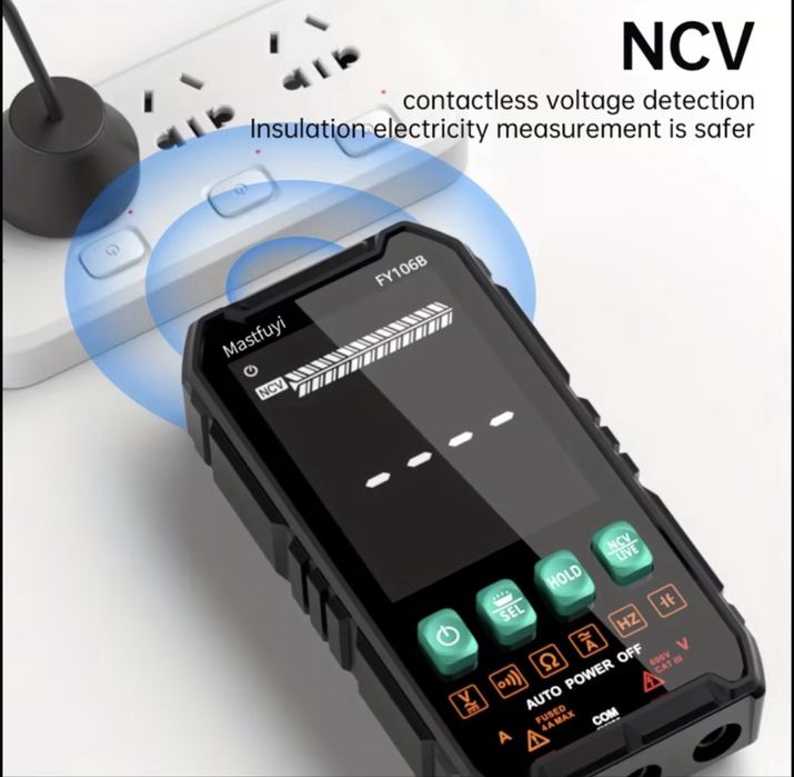 Multimetru digital 6000, masurare automata, display HD